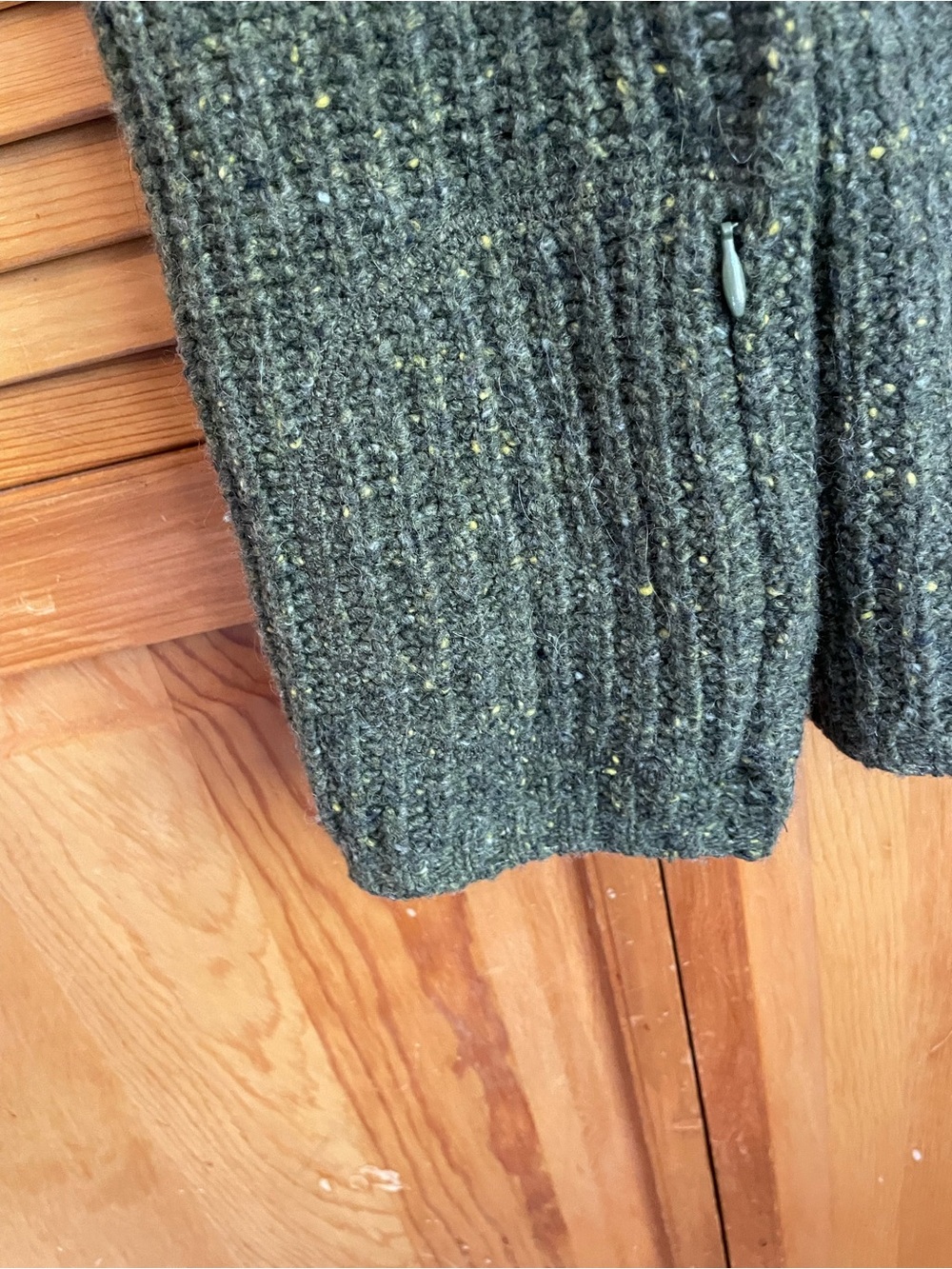 Krimson Klover Green Turtleneck Wool Sweater Dress with Rust Stripe. Women’s XL - Picture 7 of 9